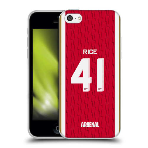 Arsenal FC 2023/24 Players Home Kit Declan Rice Soft Gel Case for Apple iPhone 5c
