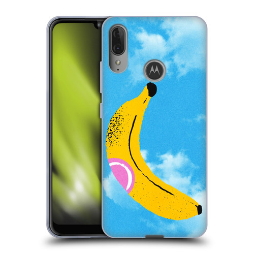 Ayeyokp Pop Banana Pop Art Sky Soft Gel Case for Motorola Moto E6 Plus