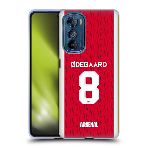 Arsenal FC 2023/24 Players Home Kit Martin Ødegaard Soft Gel Case for Motorola Edge 30