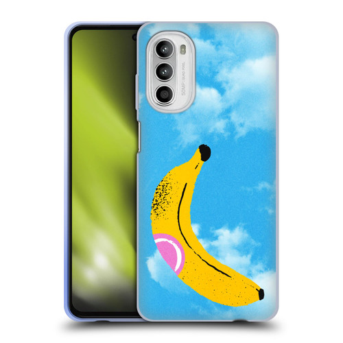 Ayeyokp Pop Banana Pop Art Sky Soft Gel Case for Motorola Moto G52