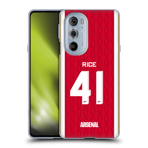 Arsenal FC 2023/24 Players Home Kit Declan Rice Soft Gel Case for Motorola Edge X30