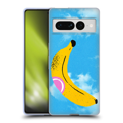 Ayeyokp Pop Banana Pop Art Sky Soft Gel Case for Google Pixel 7 Pro