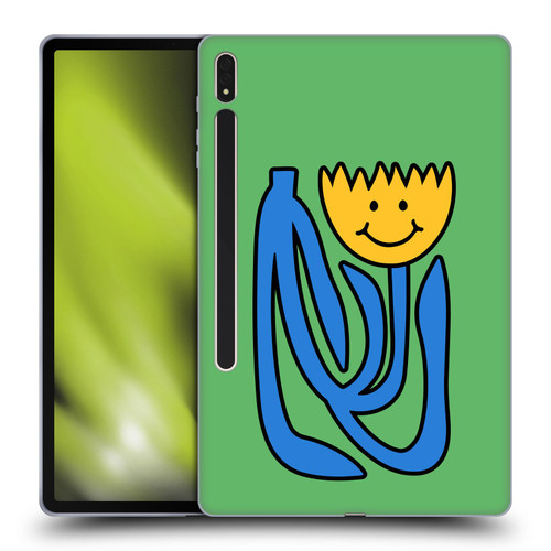 Ayeyokp Pop Flower Of Joy Green Soft Gel Case for Samsung Galaxy Tab S8 Plus