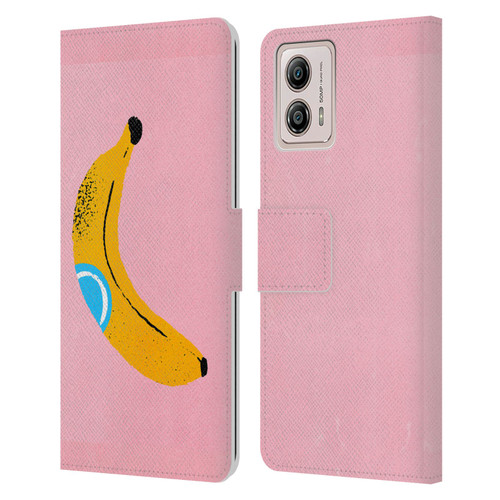Ayeyokp Pop Banana Pop Art Leather Book Wallet Case Cover For Motorola Moto G53 5G