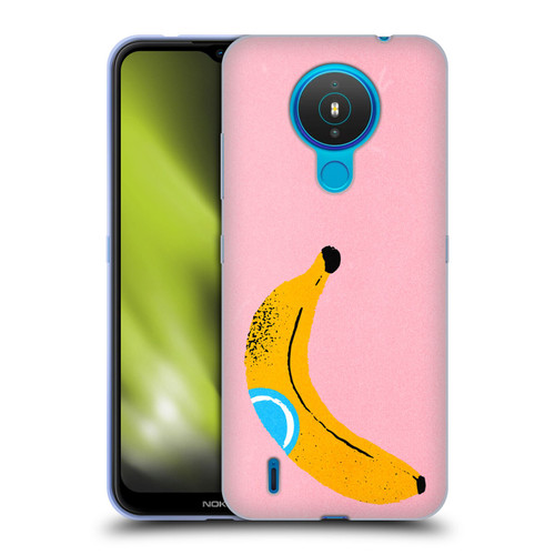 Ayeyokp Pop Banana Pop Art Soft Gel Case for Nokia 1.4