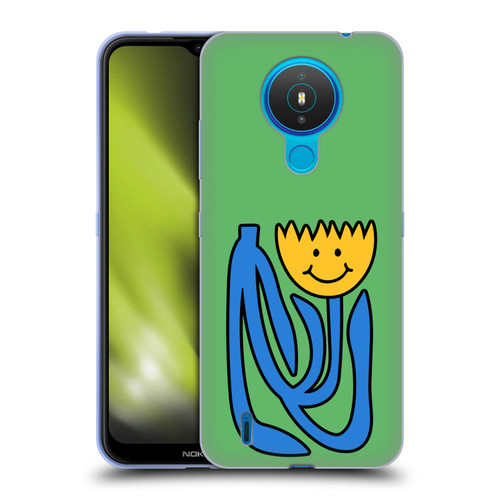 Ayeyokp Pop Flower Of Joy Green Soft Gel Case for Nokia 1.4