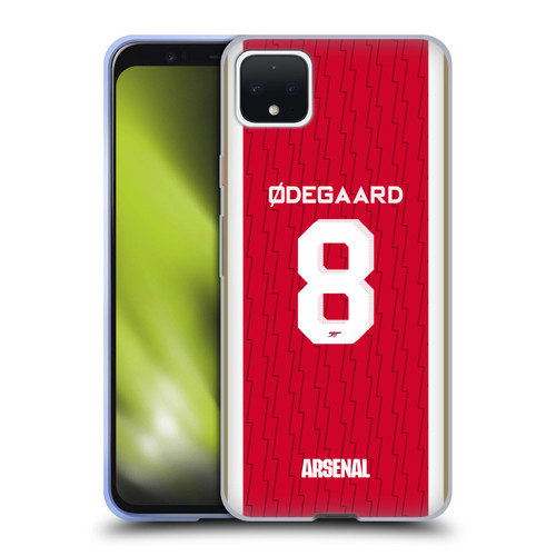 Arsenal FC 2023/24 Players Home Kit Martin Ødegaard Soft Gel Case for Google Pixel 4 XL