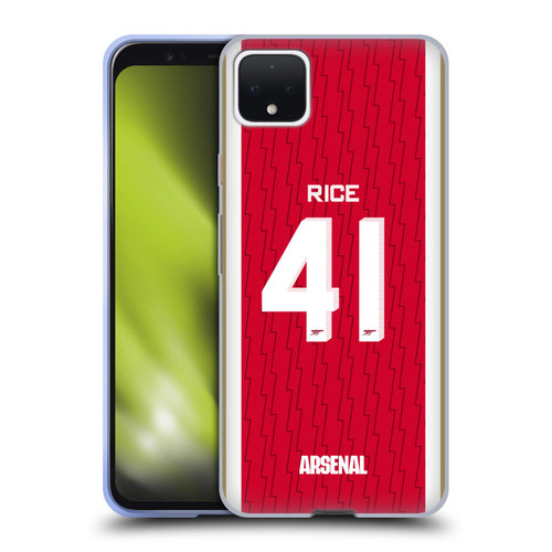 Arsenal FC 2023/24 Players Home Kit Declan Rice Soft Gel Case for Google Pixel 4 XL