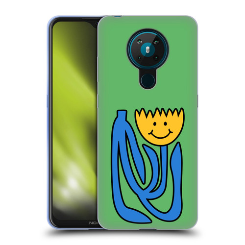 Ayeyokp Pop Flower Of Joy Green Soft Gel Case for Nokia 5.3