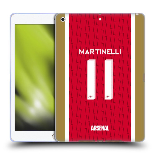 Arsenal FC 2023/24 Players Home Kit Gabriel Soft Gel Case for Apple iPad 10.2 2019/2020/2021