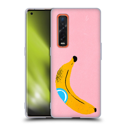 Ayeyokp Pop Banana Pop Art Soft Gel Case for OPPO Find X2 Pro 5G