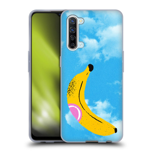 Ayeyokp Pop Banana Pop Art Sky Soft Gel Case for OPPO Find X2 Lite 5G