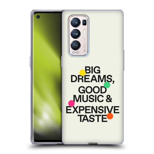 Ayeyokp Pop Big Dreams, Good Music Soft Gel Case for OPPO Find X3 Neo / Reno5 Pro+ 5G