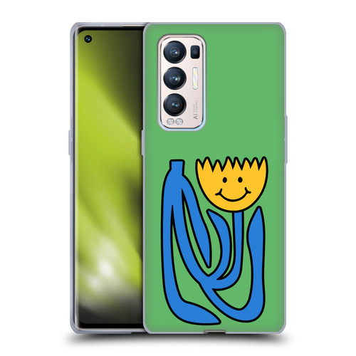 Ayeyokp Pop Flower Of Joy Green Soft Gel Case for OPPO Find X3 Neo / Reno5 Pro+ 5G