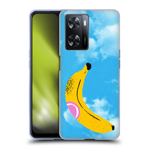Ayeyokp Pop Banana Pop Art Sky Soft Gel Case for OPPO A57s