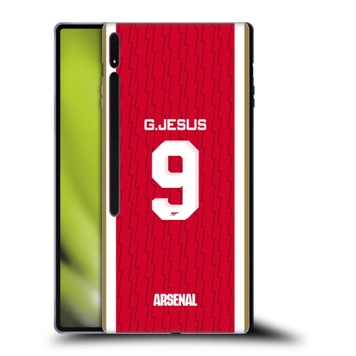 Arsenal FC 2023/24 Players Home Kit Gabriel Jesus Soft Gel Case for Samsung Galaxy Tab S8 Ultra