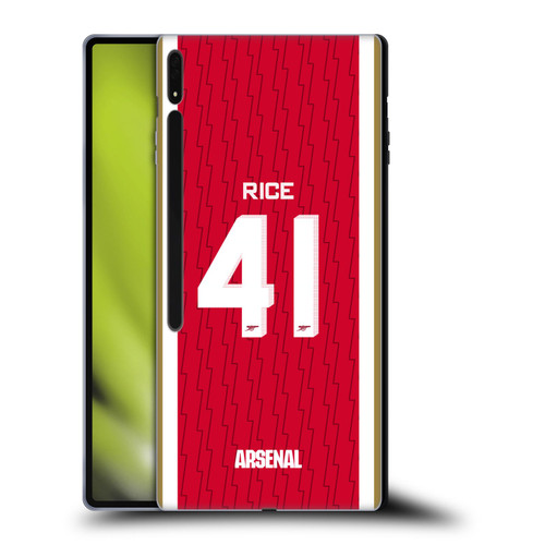 Arsenal FC 2023/24 Players Home Kit Declan Rice Soft Gel Case for Samsung Galaxy Tab S8 Ultra