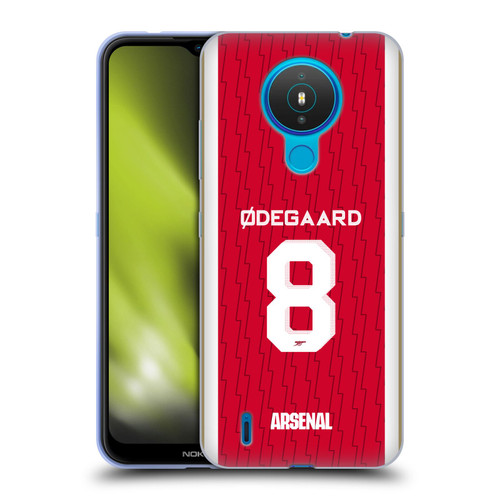 Arsenal FC 2023/24 Players Home Kit Martin Ødegaard Soft Gel Case for Nokia 1.4
