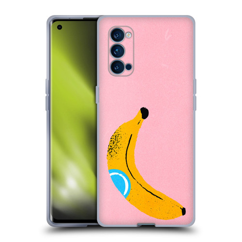 Ayeyokp Pop Banana Pop Art Soft Gel Case for OPPO Reno 4 Pro 5G