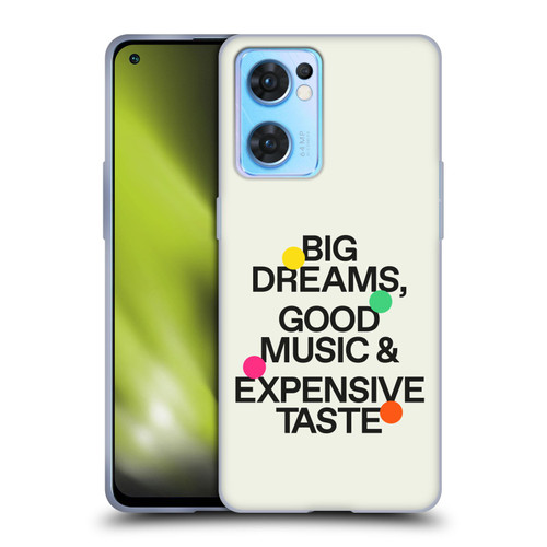 Ayeyokp Pop Big Dreams, Good Music Soft Gel Case for OPPO Reno7 5G / Find X5 Lite