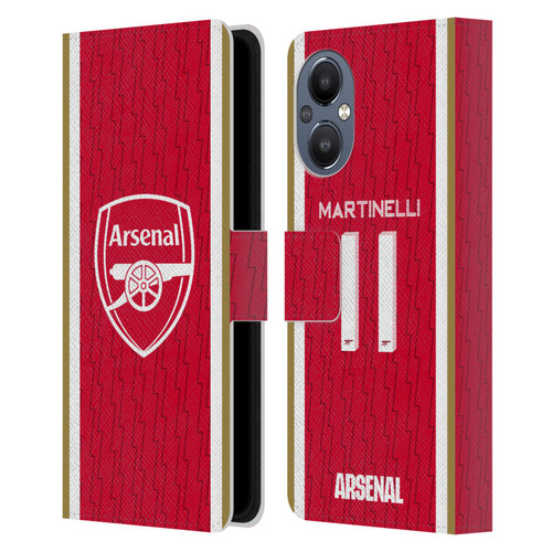 Arsenal FC 2023/24 Players Home Kit Gabriel Leather Book Wallet Case Cover For OnePlus Nord N20 5G