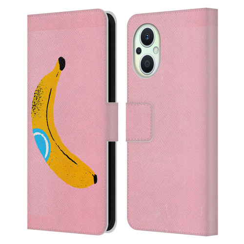 Ayeyokp Pop Banana Pop Art Leather Book Wallet Case Cover For OPPO Reno8 Lite