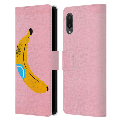 Ayeyokp Pop Banana Pop Art Leather Book Wallet Case Cover For Samsung Galaxy A02/M02 (2021)