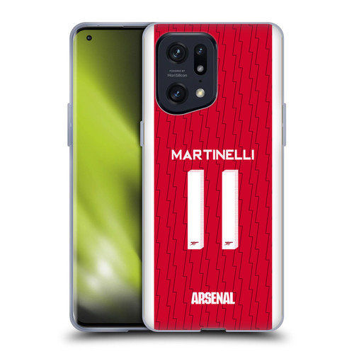Arsenal FC 2023/24 Players Home Kit Gabriel Soft Gel Case for OPPO Find X5 Pro