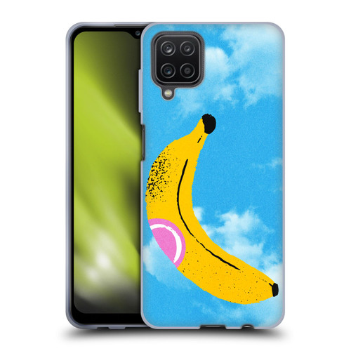 Ayeyokp Pop Banana Pop Art Sky Soft Gel Case for Samsung Galaxy A12 (2020)