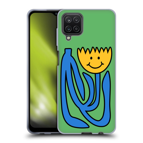 Ayeyokp Pop Flower Of Joy Green Soft Gel Case for Samsung Galaxy A12 (2020)