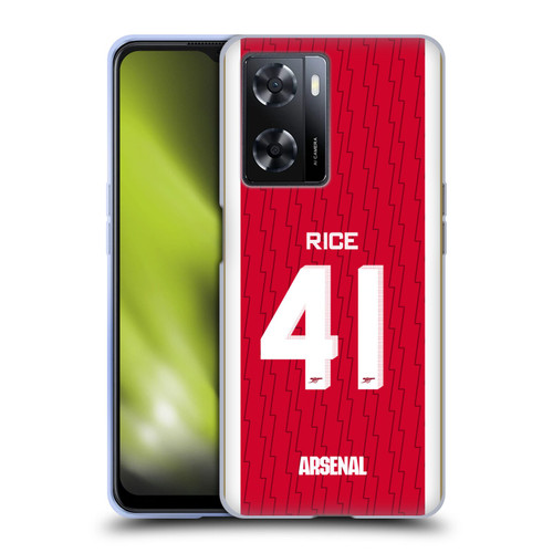 Arsenal FC 2023/24 Players Home Kit Declan Rice Soft Gel Case for OPPO A57s