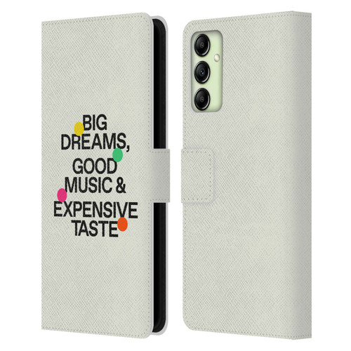 Ayeyokp Pop Big Dreams, Good Music Leather Book Wallet Case Cover For Samsung Galaxy A14 5G