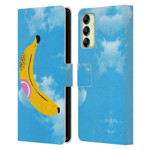 Ayeyokp Pop Banana Pop Art Sky Leather Book Wallet Case Cover For Samsung Galaxy A14 5G
