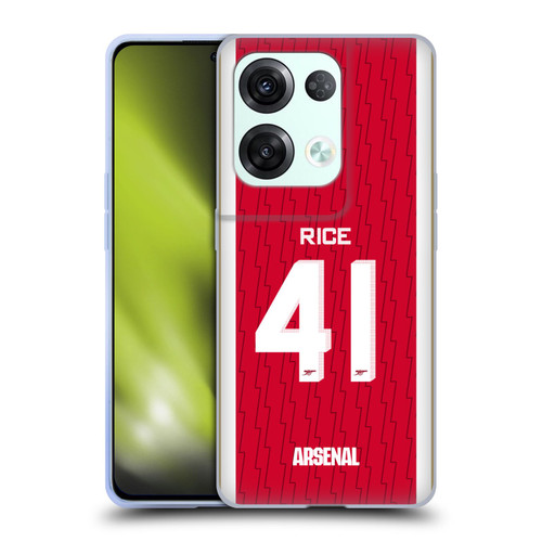 Arsenal FC 2023/24 Players Home Kit Declan Rice Soft Gel Case for OPPO Reno8 Pro