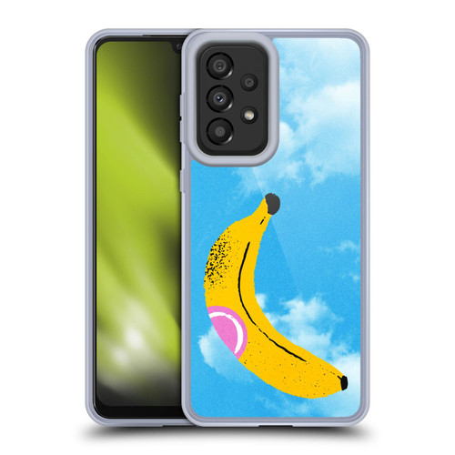 Ayeyokp Pop Banana Pop Art Sky Soft Gel Case for Samsung Galaxy A33 5G (2022)