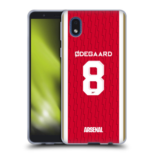 Arsenal FC 2023/24 Players Home Kit Martin Ødegaard Soft Gel Case for Samsung Galaxy A01 Core (2020)