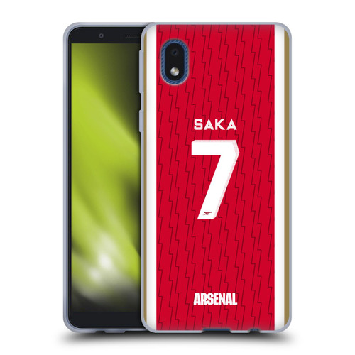 Arsenal FC 2023/24 Players Home Kit Bukayo Saka Soft Gel Case for Samsung Galaxy A01 Core (2020)