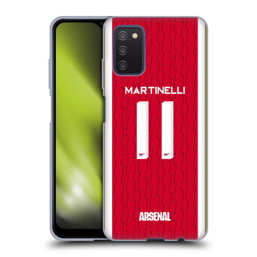 Arsenal FC 2023/24 Players Home Kit Gabriel Soft Gel Case for Samsung Galaxy A03s (2021)