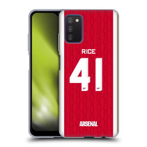 Arsenal FC 2023/24 Players Home Kit Declan Rice Soft Gel Case for Samsung Galaxy A03s (2021)
