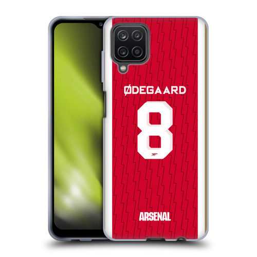 Arsenal FC 2023/24 Players Home Kit Martin Ødegaard Soft Gel Case for Samsung Galaxy A12 (2020)