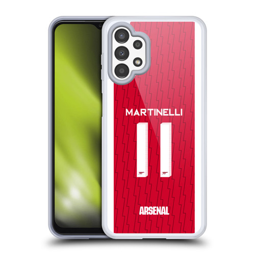 Arsenal FC 2023/24 Players Home Kit Gabriel Soft Gel Case for Samsung Galaxy A13 (2022)