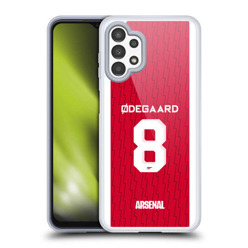 Arsenal FC 2023/24 Players Home Kit Martin Ødegaard Soft Gel Case for Samsung Galaxy A13 (2022)