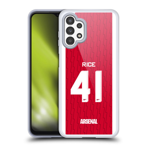 Arsenal FC 2023/24 Players Home Kit Declan Rice Soft Gel Case for Samsung Galaxy A13 (2022)