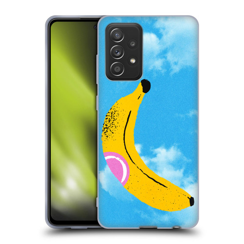 Ayeyokp Pop Banana Pop Art Sky Soft Gel Case for Samsung Galaxy A52 / A52s / 5G (2021)