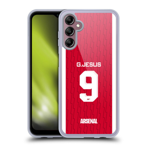 Arsenal FC 2023/24 Players Home Kit Gabriel Jesus Soft Gel Case for Samsung Galaxy A14 5G