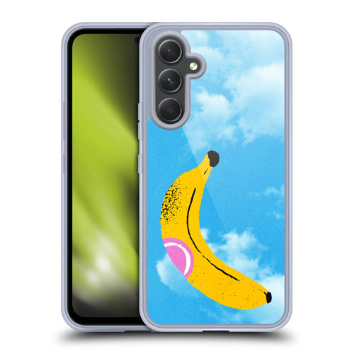 Ayeyokp Pop Banana Pop Art Sky Soft Gel Case for Samsung Galaxy A54 5G