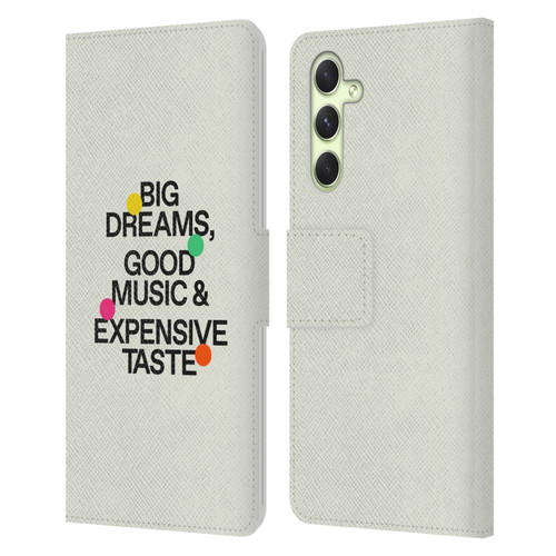 Ayeyokp Pop Big Dreams, Good Music Leather Book Wallet Case Cover For Samsung Galaxy A54 5G