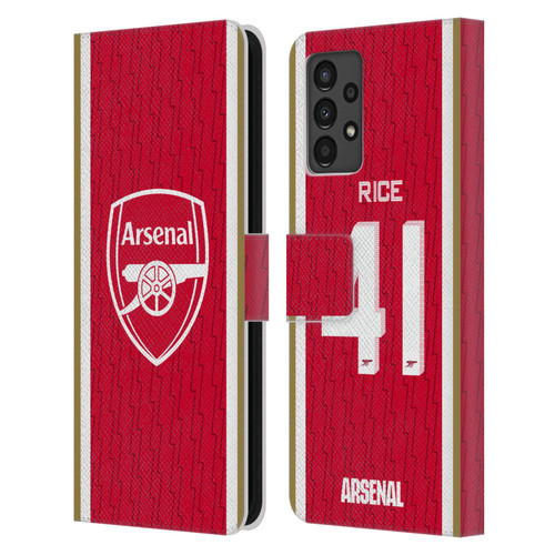 Arsenal FC 2023/24 Players Home Kit Declan Rice Leather Book Wallet Case Cover For Samsung Galaxy A13 (2022)