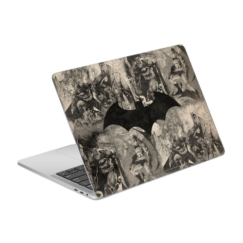 Batman DC Comics Logos And Comic Book Collage Distressed Vinyl Sticker Skin Decal Cover for Apple MacBook Pro 13" A1989 / A2159