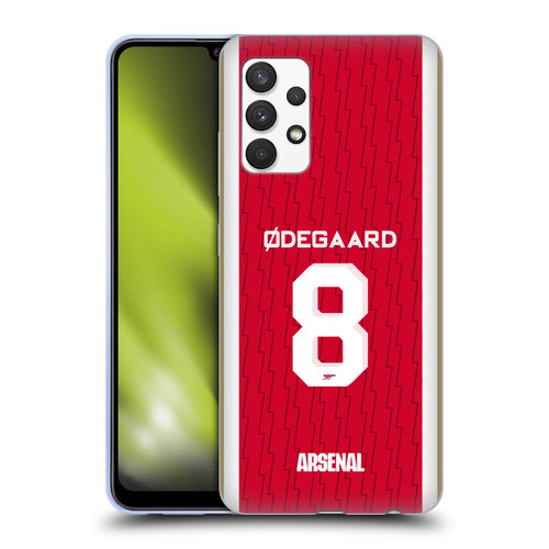 Arsenal FC 2023/24 Players Home Kit Martin Ødegaard Soft Gel Case for Samsung Galaxy A32 (2021)